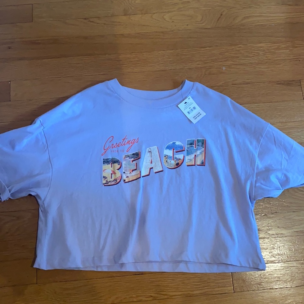 lavender crop top